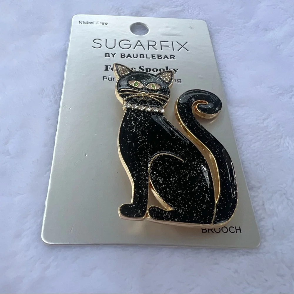 Sugarfix by Baublebar Halloween, Feline Spooky, Purr-fectly Haunting‎ Pin Brooch
